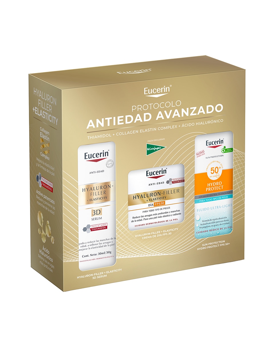 Imagen 0 de Pack Protocolo Antiedad Avanzado: HYALURON-FILLER + ELASTICITY Eucerin