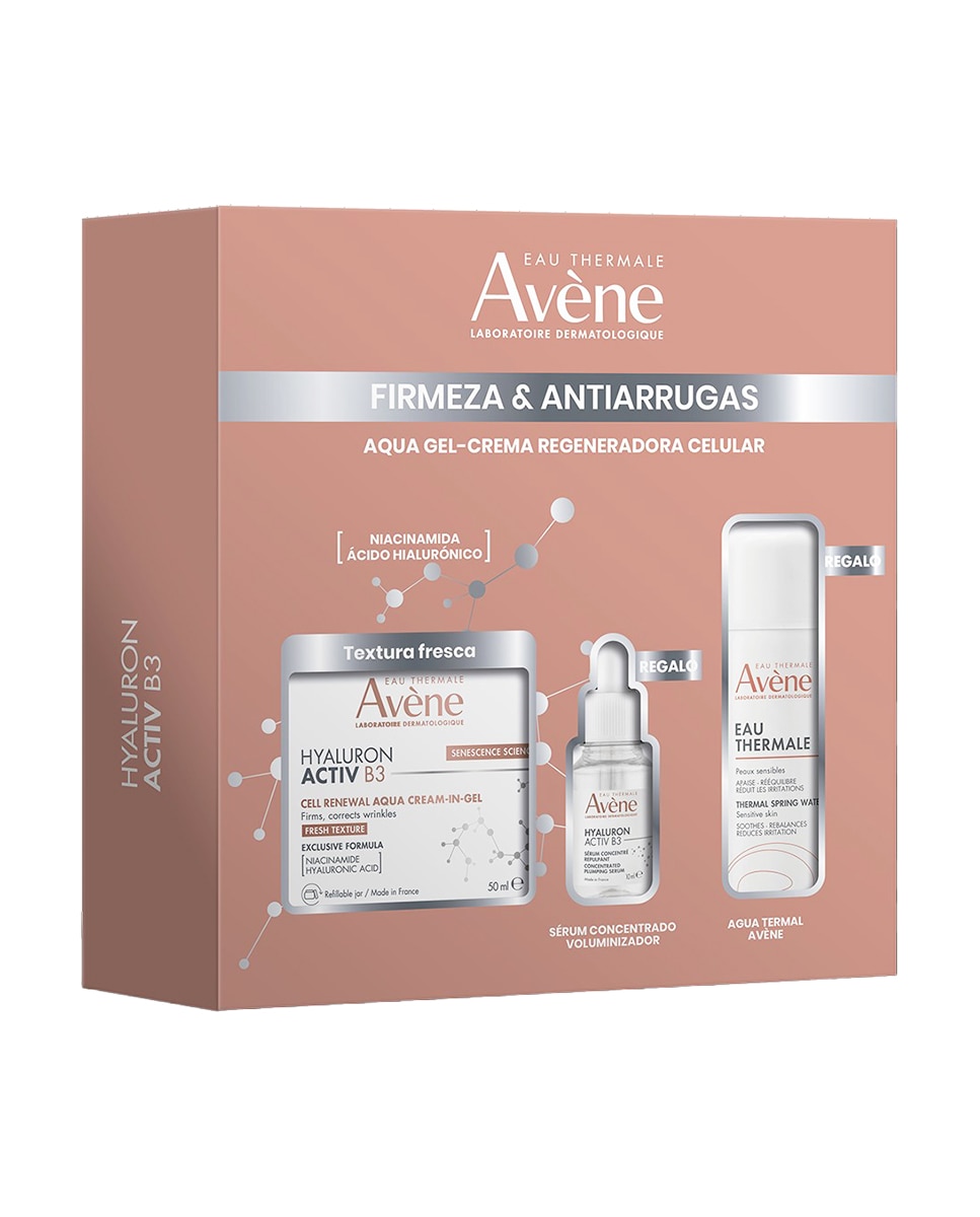 Imagen 1 de Pack Aqua Gel Crema Regeneradora Antiarrugas Hyaluron Activ B3 50ml Avène