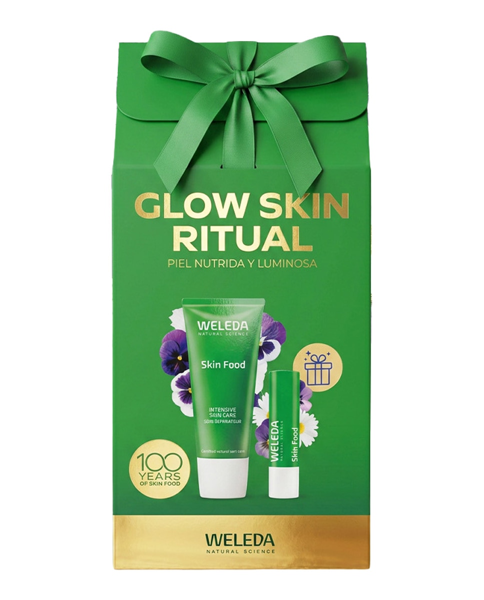 Imagen 0 de Glow Skin Ritual Pack Crema de Skin Food  + Lip Stick Skin food