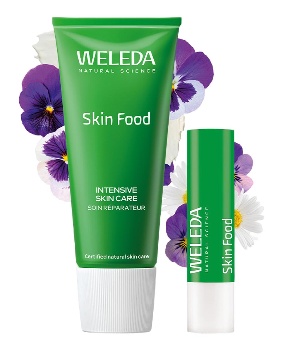 Glow Skin Ritual Pack Crema de Skin Food  + Lip Stick Skin food 3