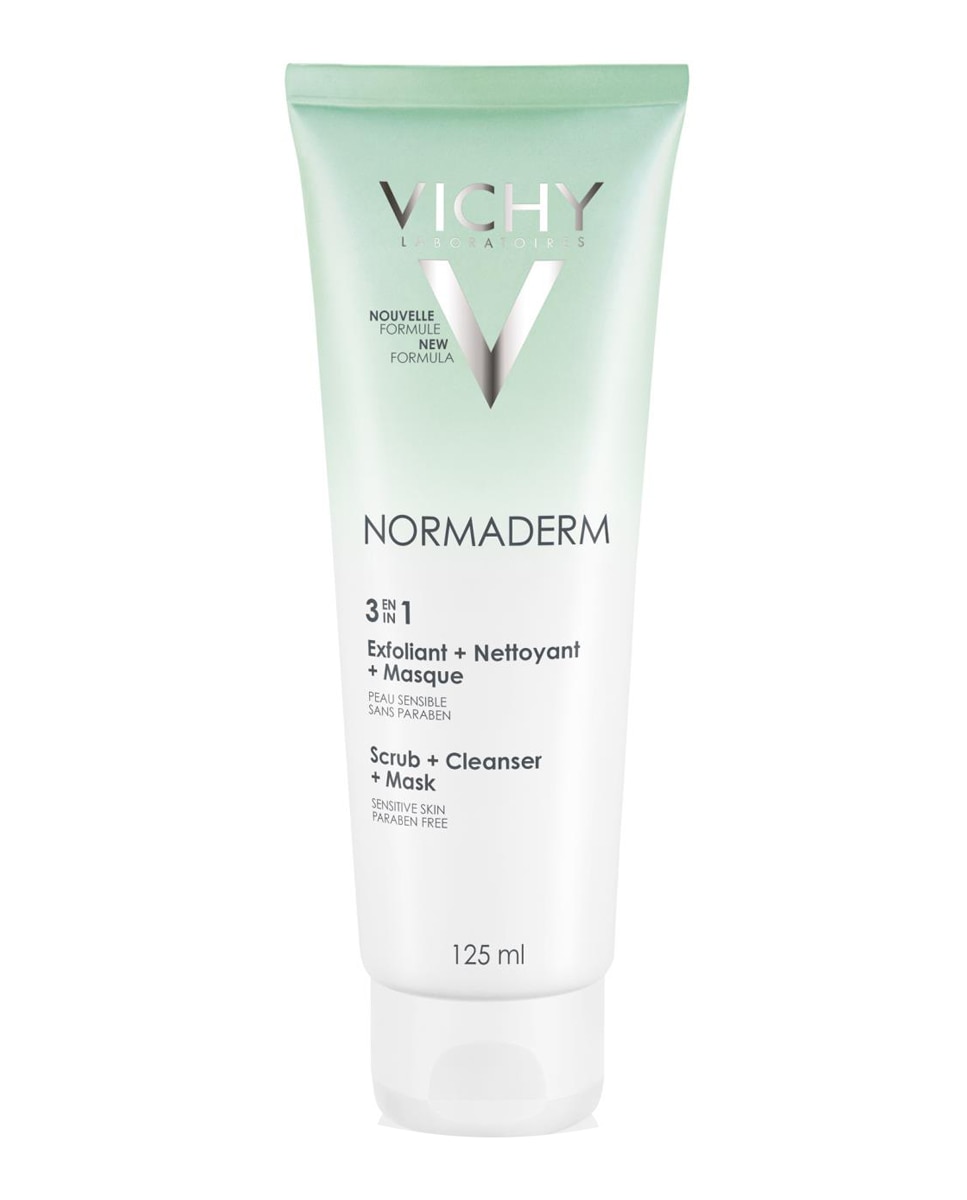 Imagen 0 de Limpiador Normaderm 3 en 1: Exfoliante + limpiador + Mascarilla 125 ml Vichy