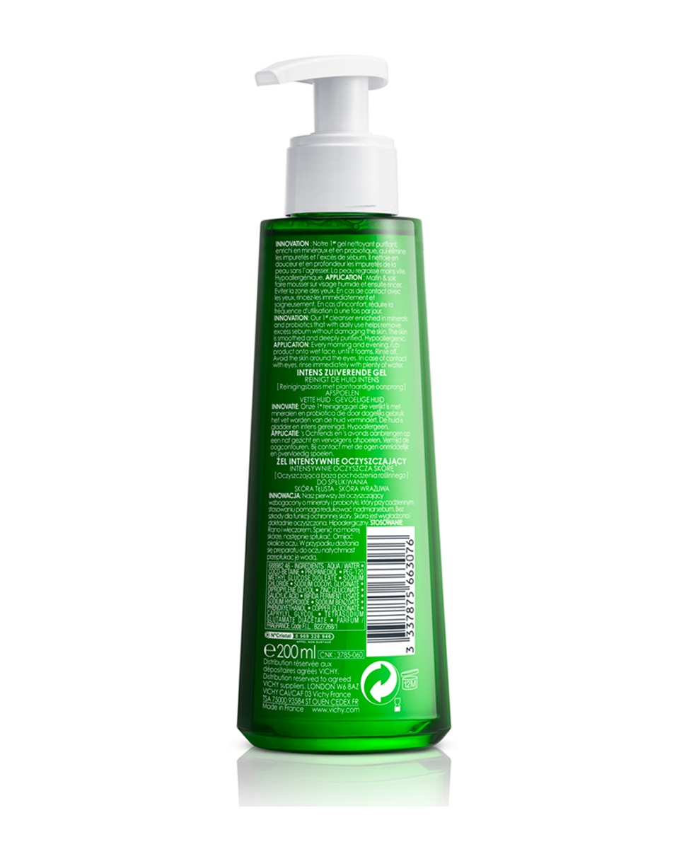 Gel Limpiador Purificante Ácido Salicílico Normaderm Phytosolution Vichy - 400 ml 3