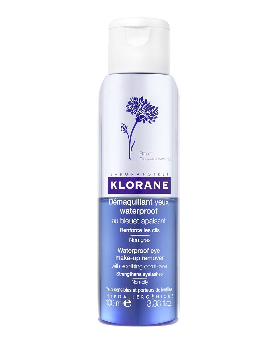 Desmaquillante Ojos Waterproof Aciano Bifásico Klorane - 100 ml 1