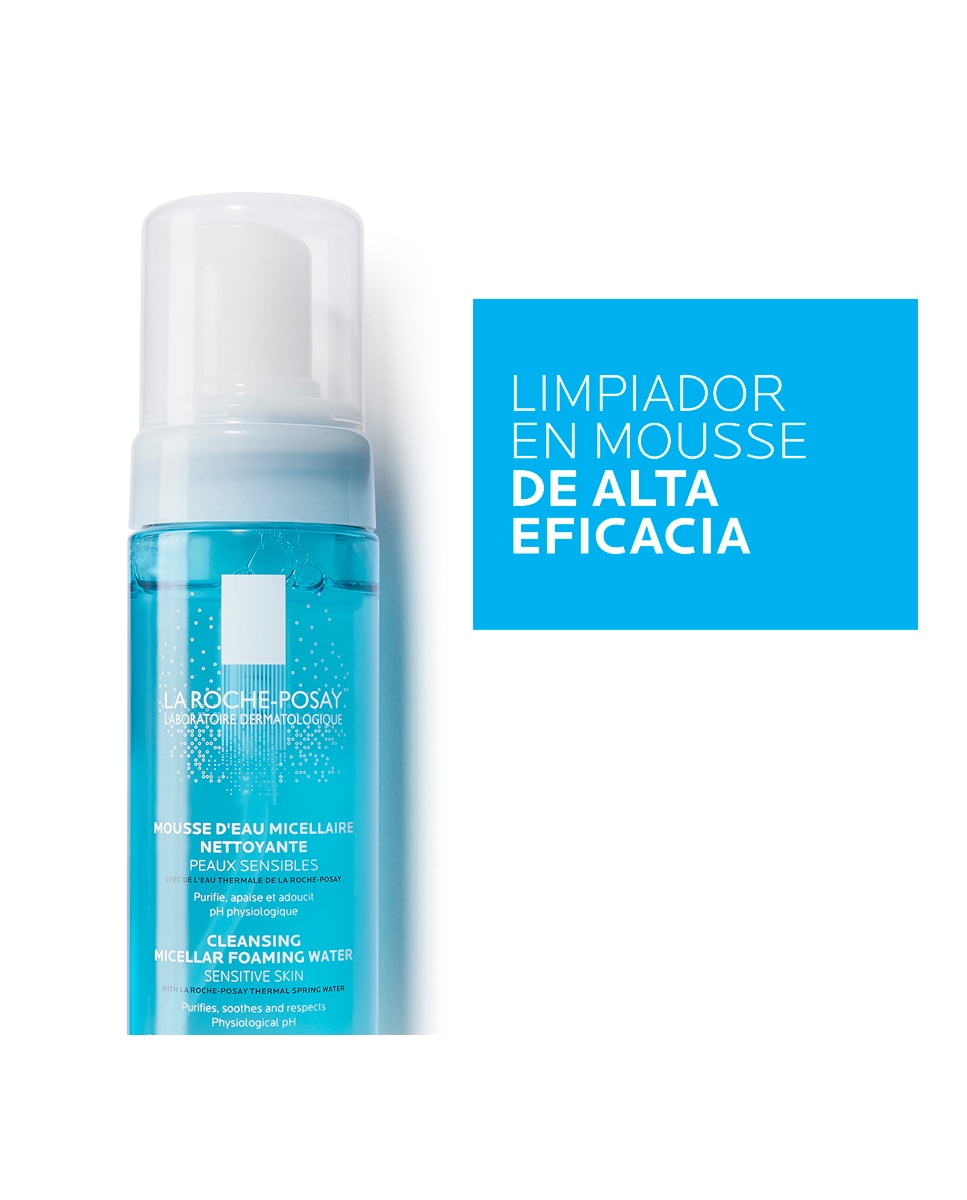 Espuma de Agua Micelar Desmaquillante y Limpiadora facial Physiologique Piel Sensible 150ml 150 ml La Roche Posay - 150 ml 2