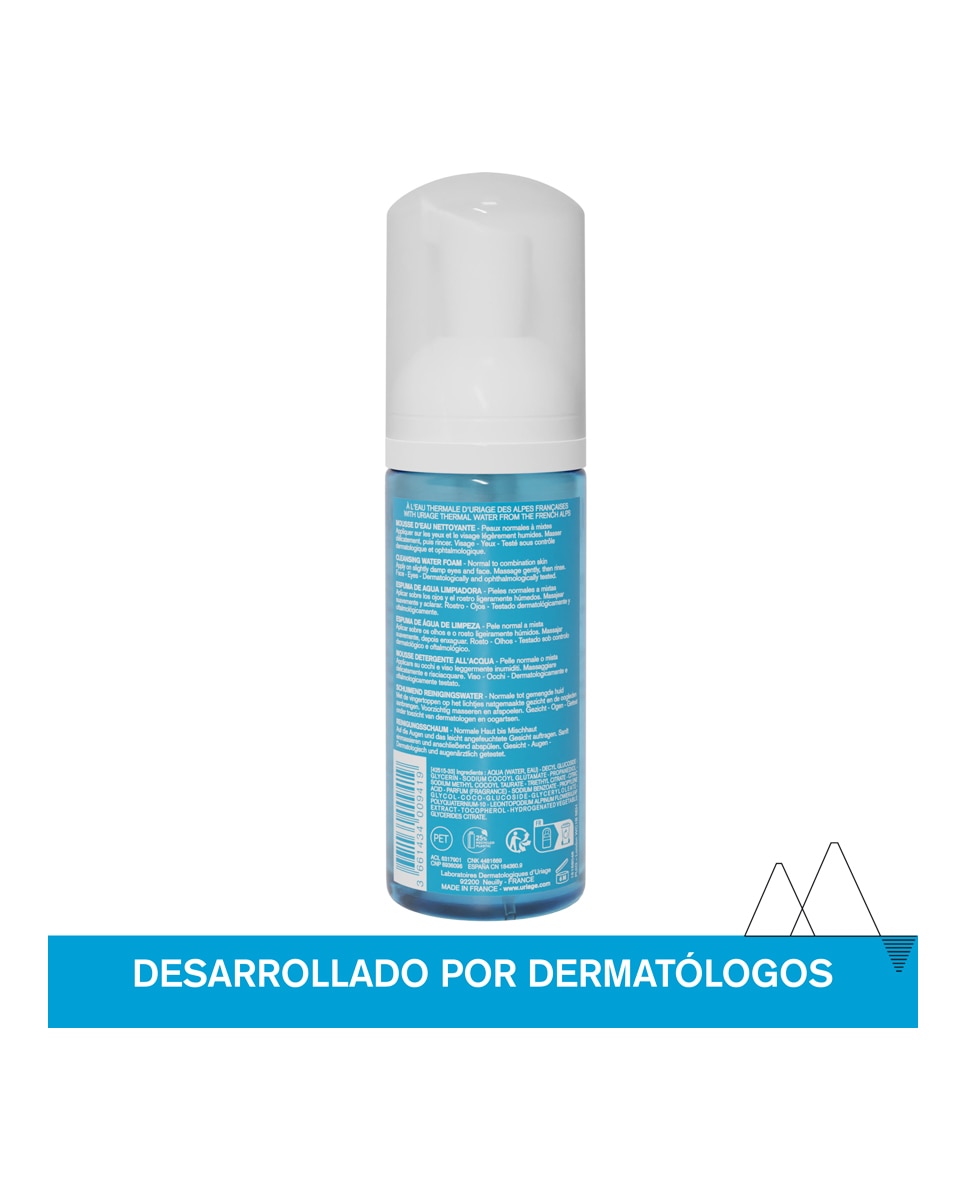 Espuma de Agua Limpiadora 150 ml Uriage - 150 ml 2