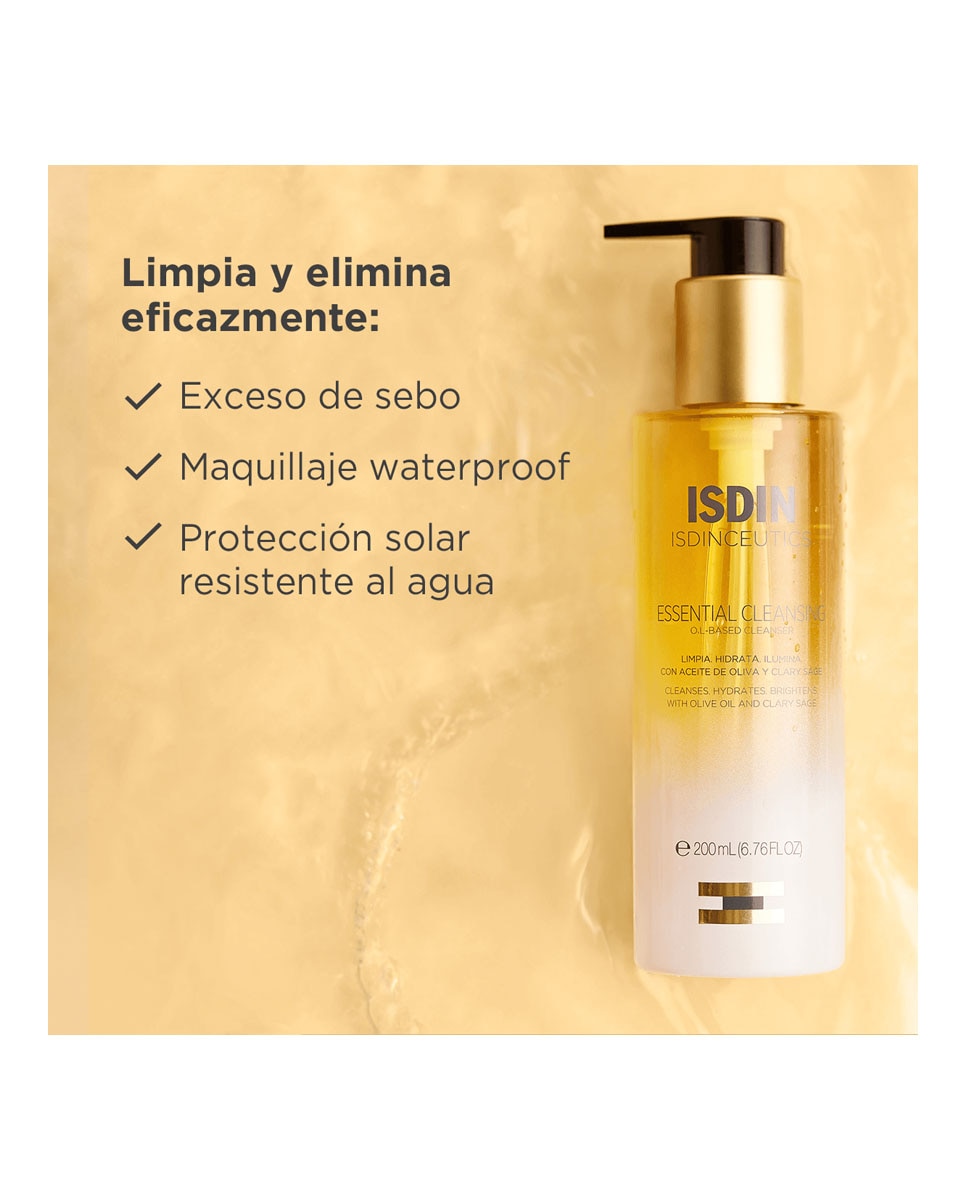 Aceite limpiador facial Essential Cleansing Isdinceutics - 200 ml 2