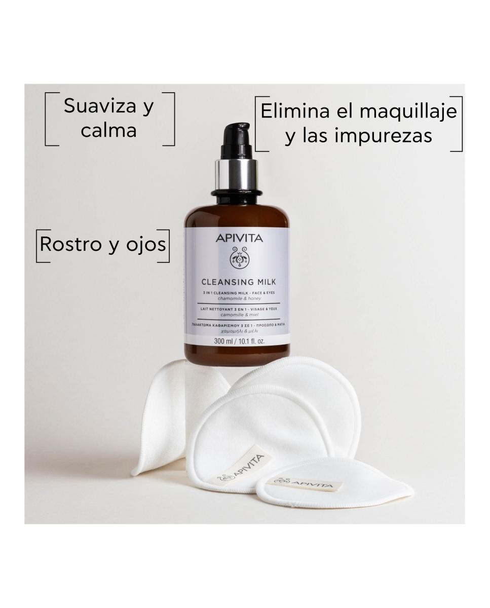 Apivita Leche Limpiadora 3en1 Rostro y Ojos - 300 ml 3
