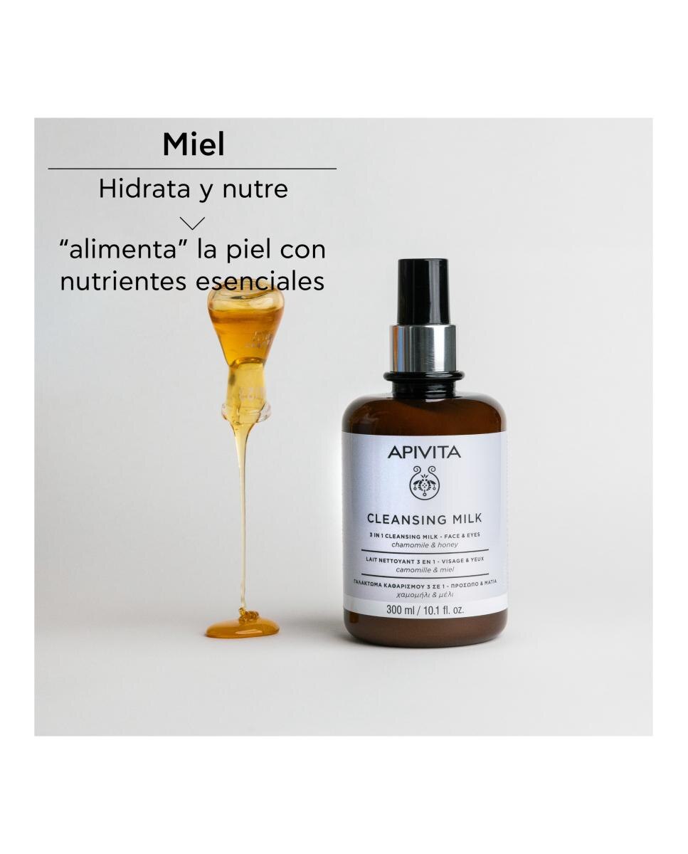 Apivita Leche Limpiadora 3en1 Rostro y Ojos - 300 ml 5