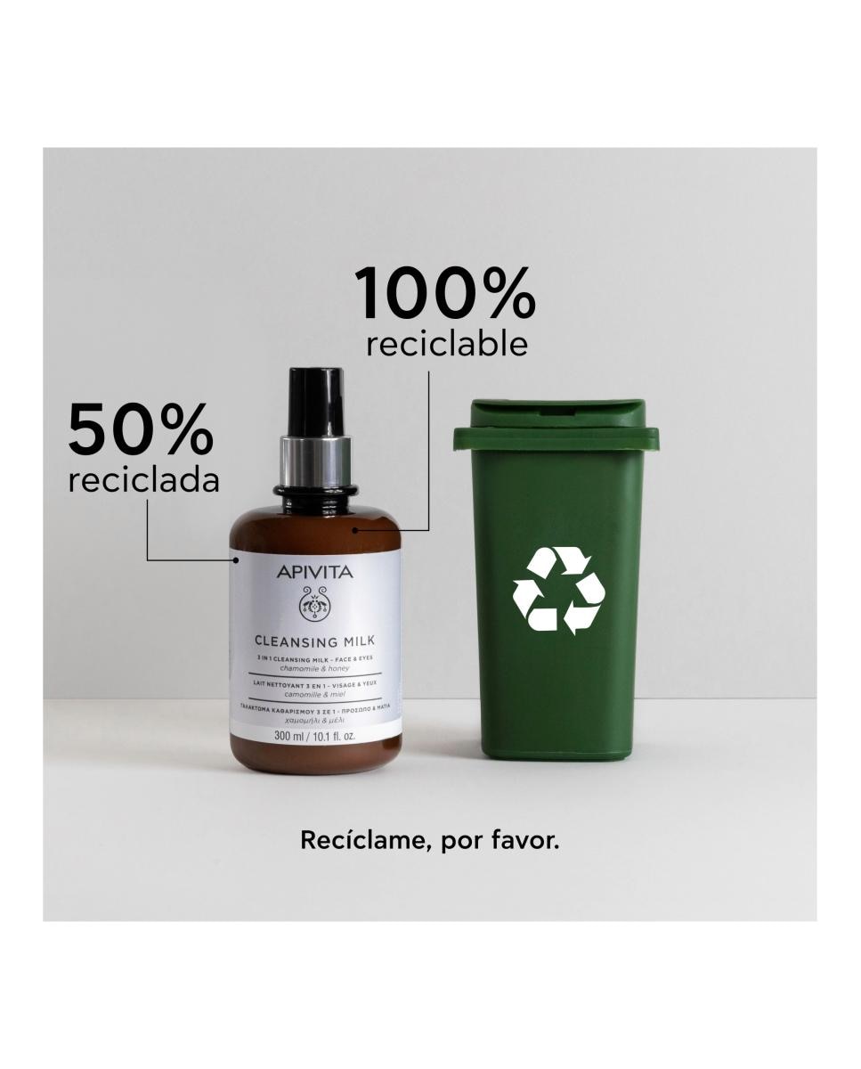 Apivita Leche Limpiadora 3en1 Rostro y Ojos - 300 ml 7