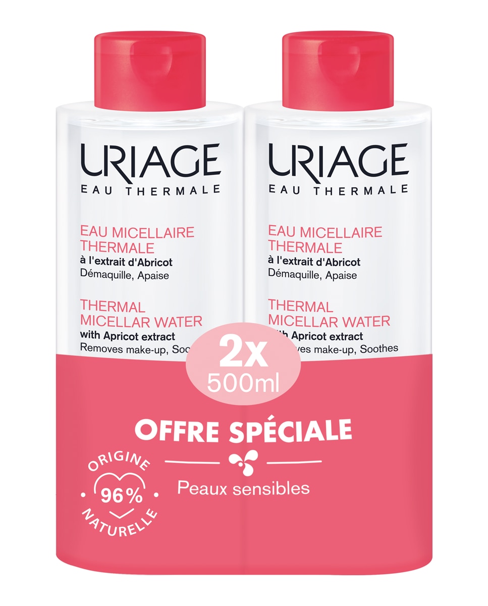 Duo Agua Micelar Termal para Piel Sensible 2 x 500 ml Uriage · El Corte ...