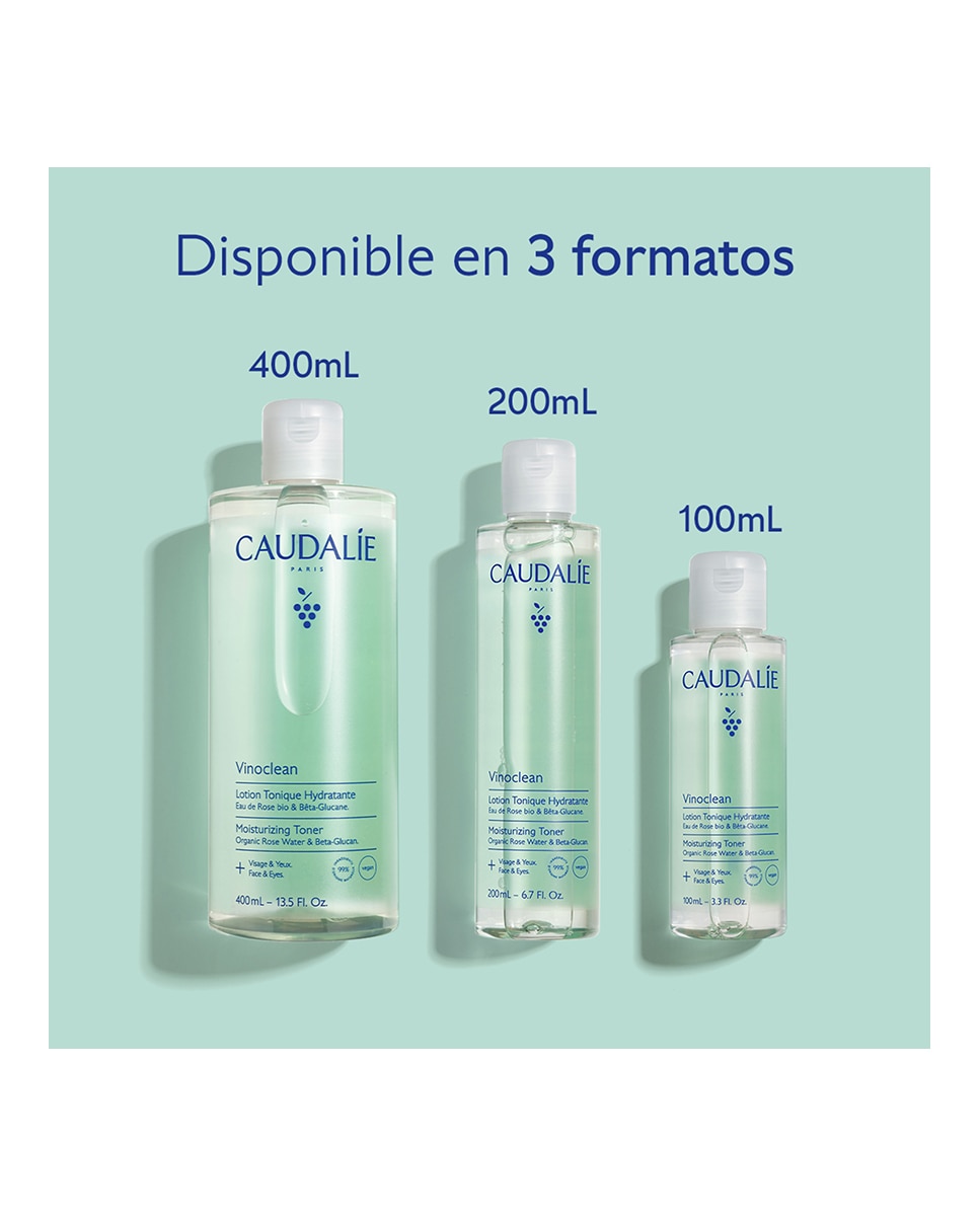 Imagen 8 de Loción Tónico Hidratante  400 ml Vinoclean Caudalie