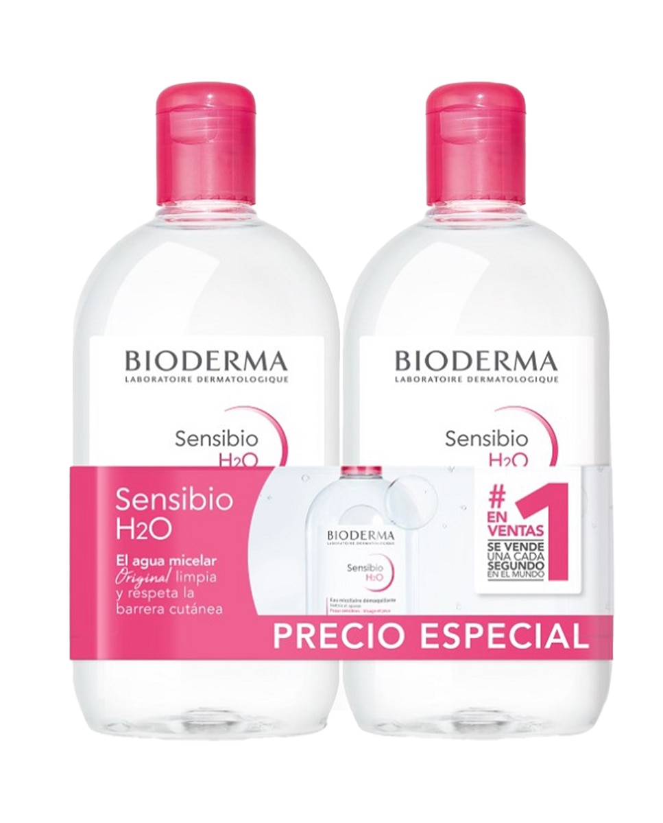 Duplo Desmaquillante Micelar Sensibio H20 Duplo H20 Bioderma 1