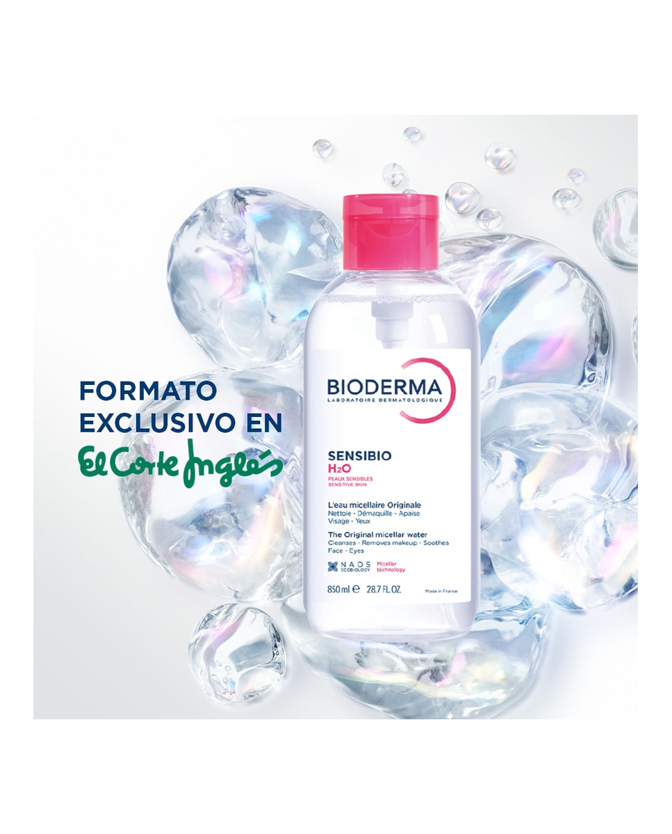 Agua Micelar Sensibio H2O PUMP Bioderma - 850 ml 2