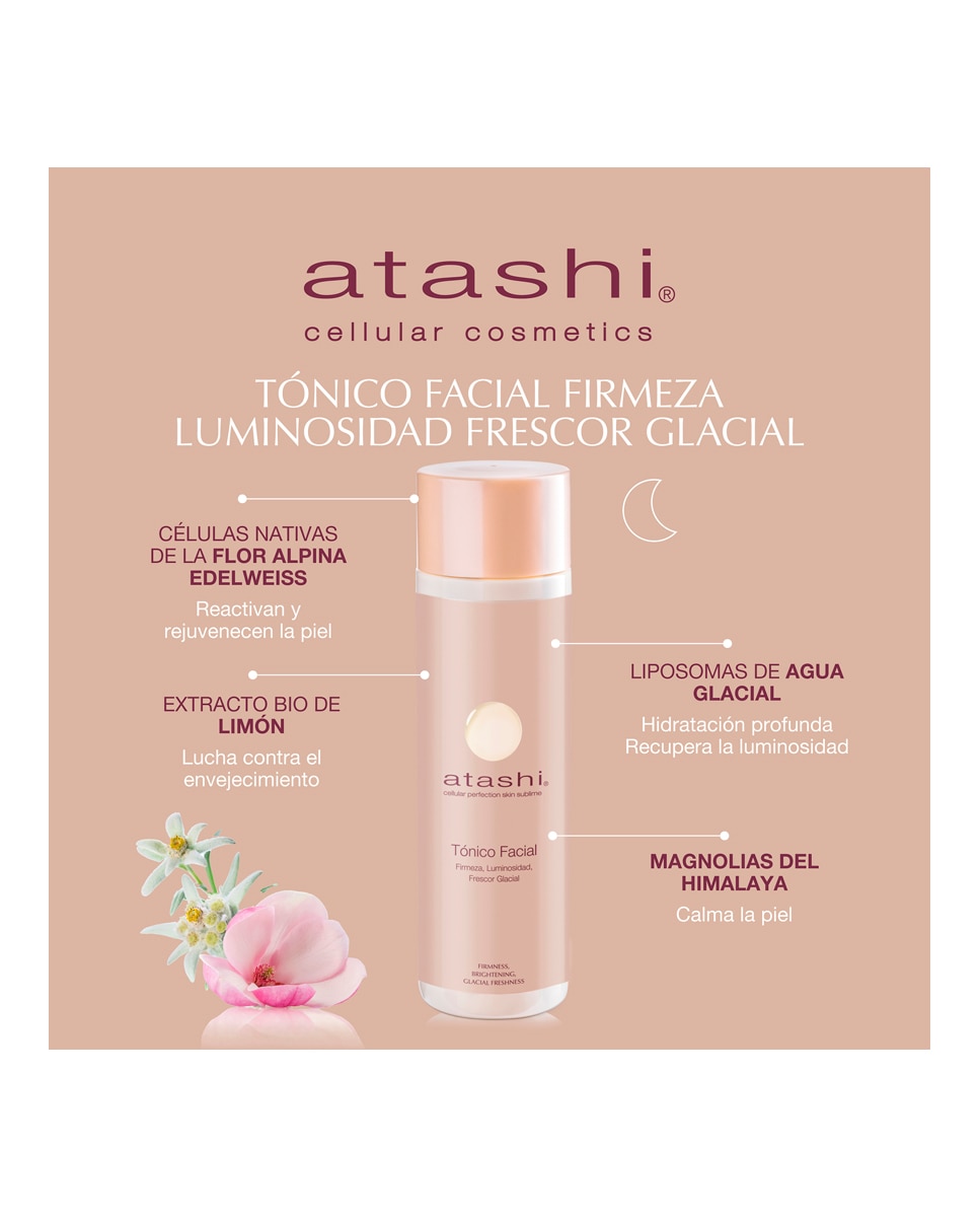 Tónico Hidratante Ácido Glicólico Firmeza Luminosidad 250 ml Atashi 250 ml 2