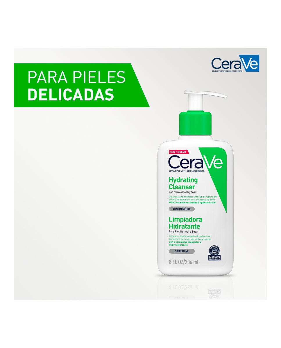 Imagen 7 de Limpiadora Hidratante 235 ml Cerave - 235 ml