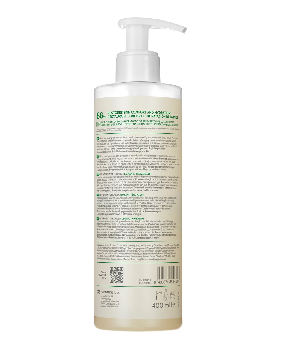 Isorepair Limpiador Facial En Crema 400Ml 2