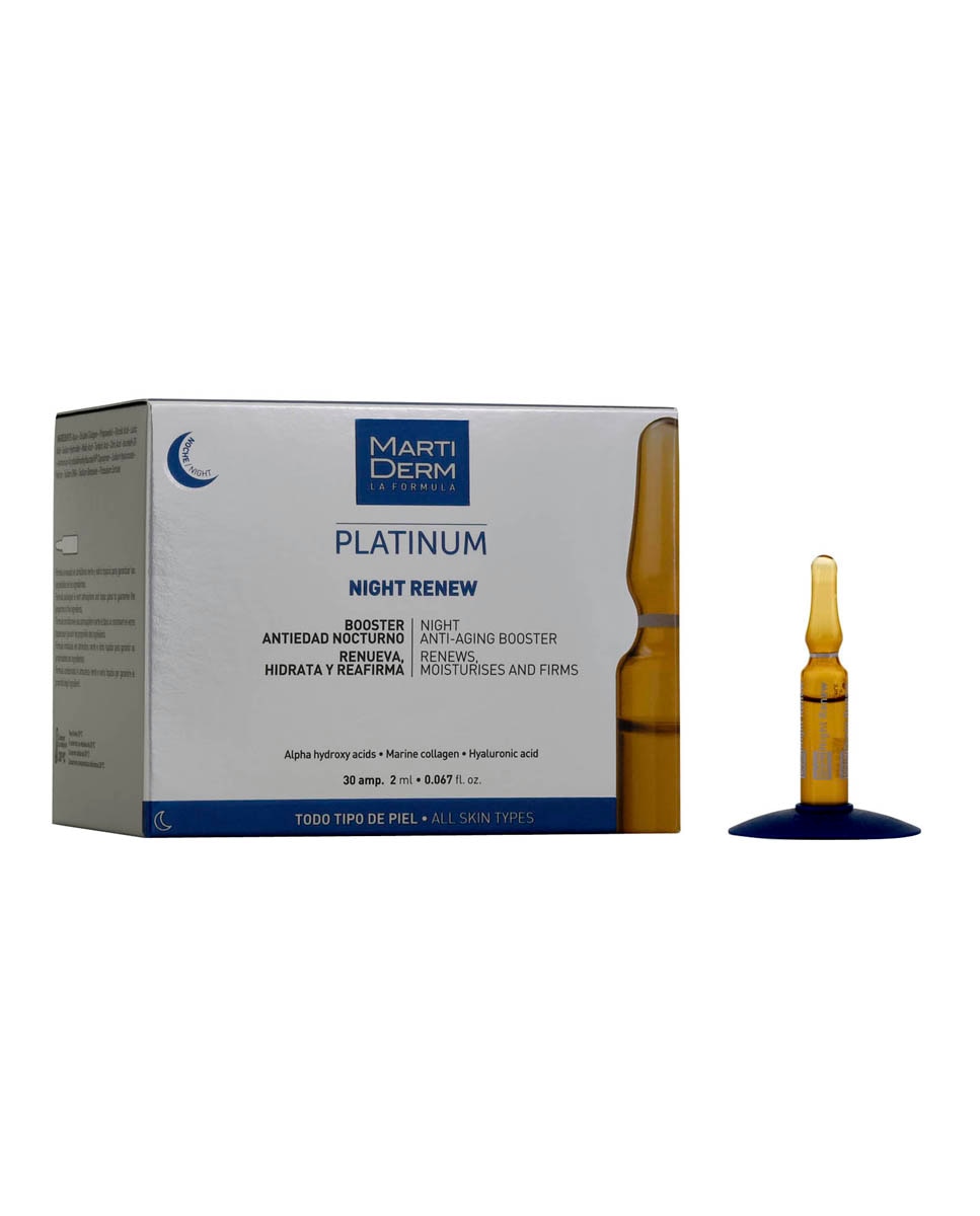 30 Ampollas Antiedad Alfa Peeling Platinum MartiDerm