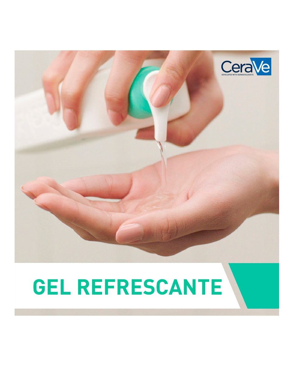 Gel Limpiador Espumoso Para Piel Normal y Grasa Enriquecido Con Ácido Hialurónico Y Niacinamida Cerave - 1 L 9