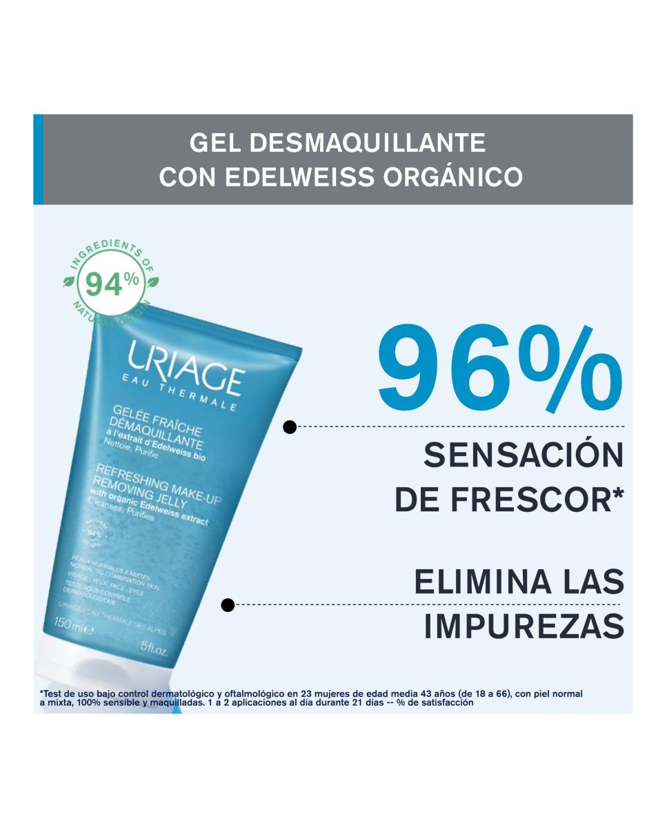 Gel Desmaquillante Refrescante 150 ml Uriage - 150 ml 4