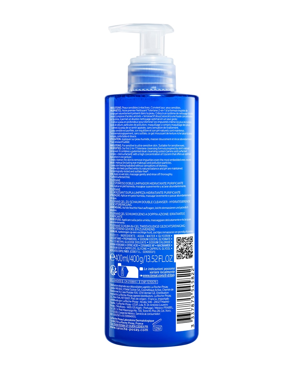 Gel Limpiador Toleriane Purifying Foaming 400 ml La Roche Posay - 400 ml 2