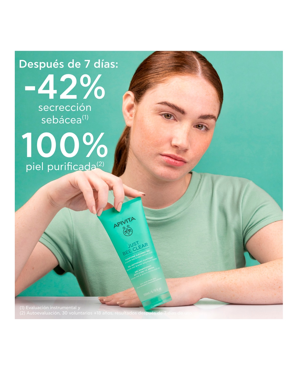 Gel limpiador purificante Just Bee Clear 200 ml Apivita - 200 ml 4