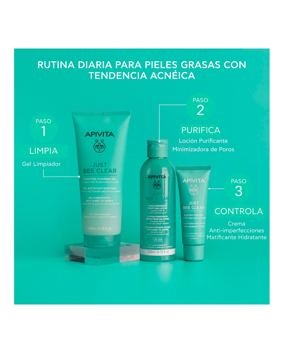 Gel limpiador purificante Just Bee Clear 200 ml Apivita - 200 ml 6