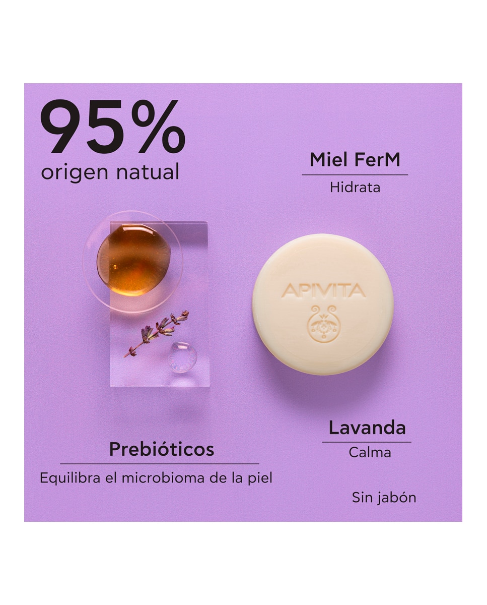 Desmaquillante Facial Sólido 80 g Apivita - 80 g 5