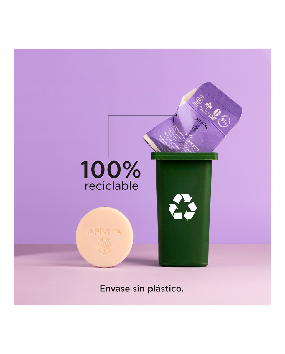 Desmaquillante Facial Sólido 80 g Apivita - 80 g 9