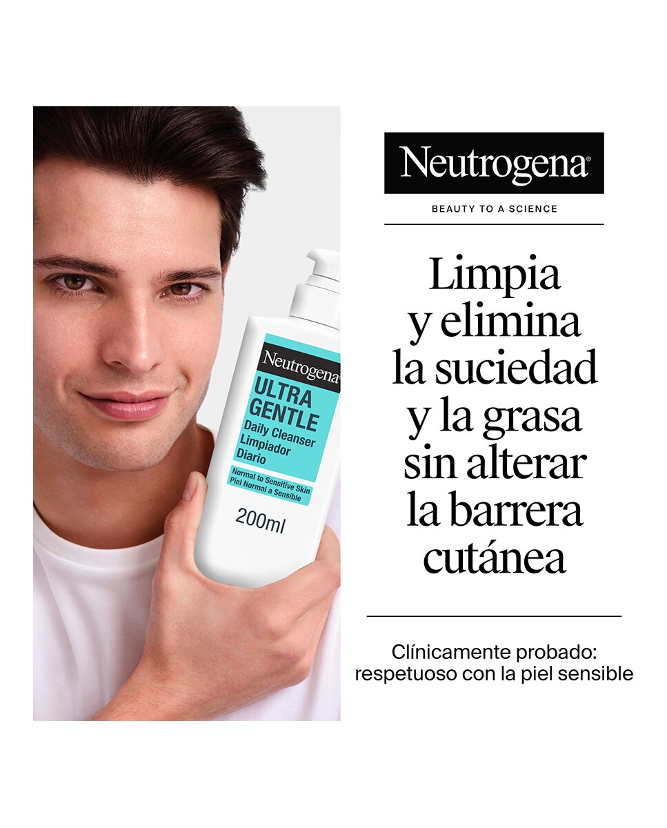 Neutrogena Ultra Gentle Gel Limpiador Facial Diario 200 ml Ultra Gentle Gel Neutrogena 9