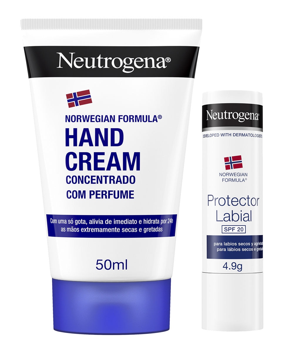 Neutrogena - Pack Crema de manos + labial Neutrogena.