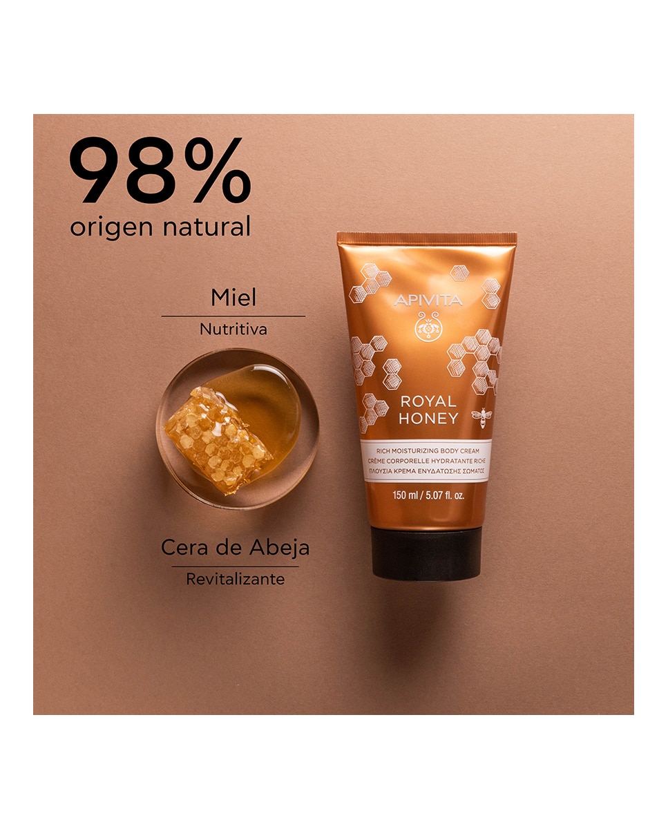 Crema Corporal Hidratante Rica Royal Honey 150 Ml Apivita - 200 ml 3