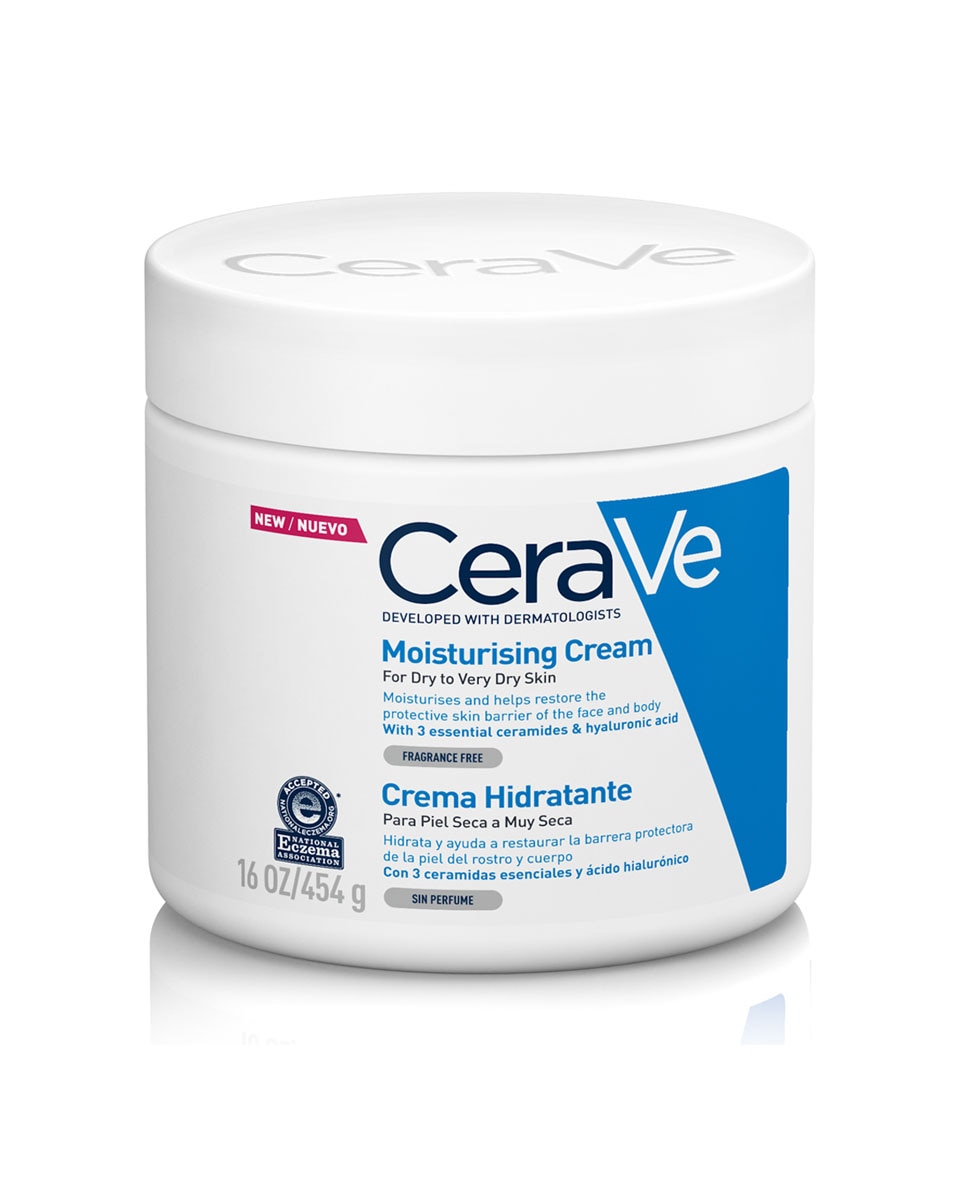 Crema Hidratante Facial y Corporal Ácido Hialurónico 454 g Cerave 5