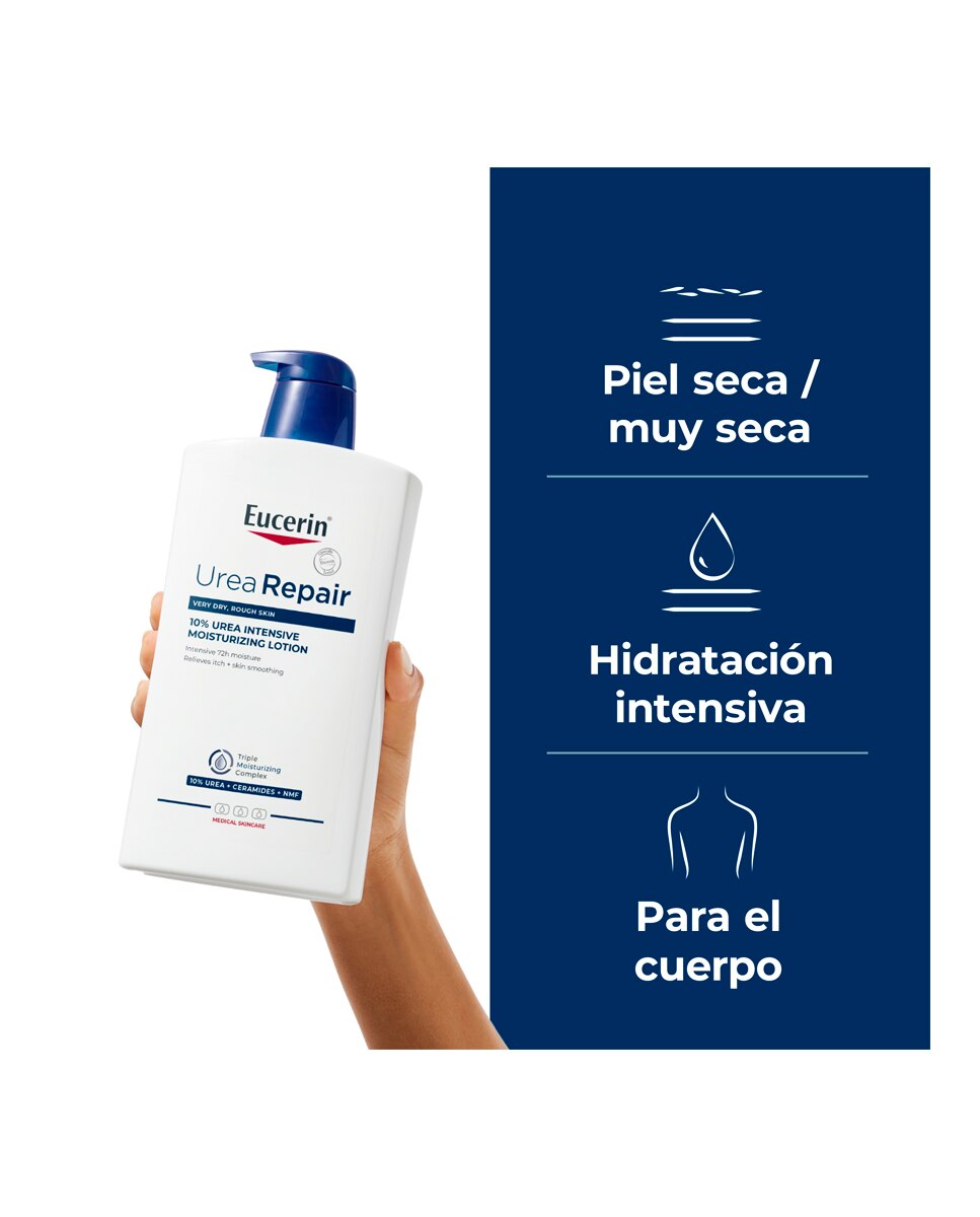 Loción Hidratante Intensiva UreaRepair 10% Urea Eucerin - 1000 ml 3