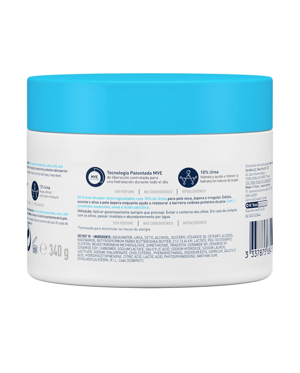 Crema Alisadora Anti-Rugosidades Cerave - 340 g 3