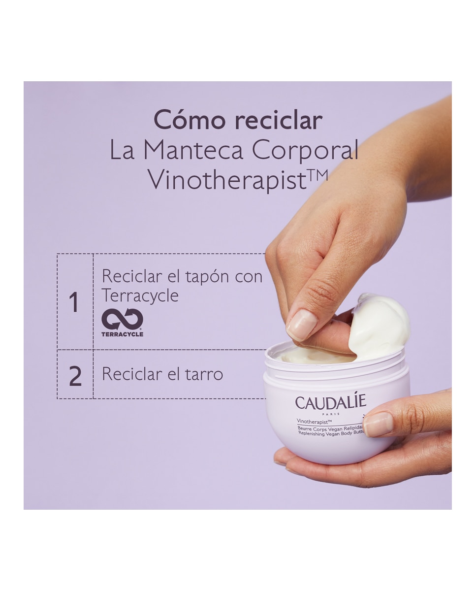 Manteca Corporal Vegana Relipidante Vinotherapist Caudalie - 250 ml 6