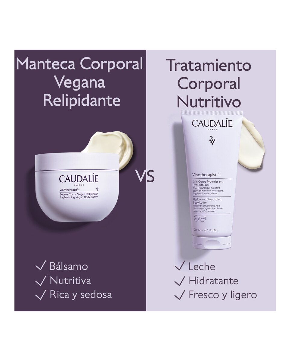 Manteca Corporal Vegana Relipidante Vinotherapist Caudalie - 250 ml 7
