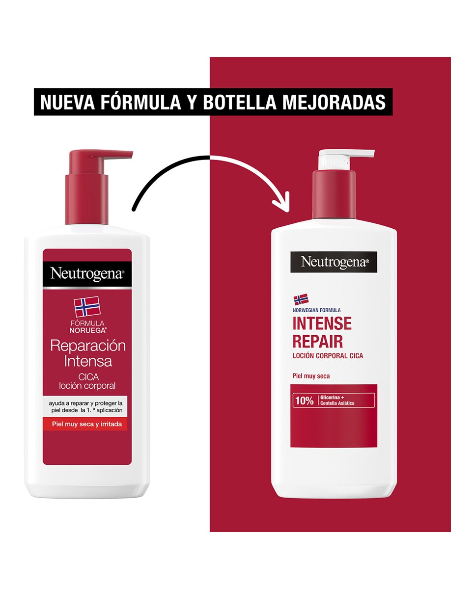 Loción CICA Reparación Intensa Fórmula Noruega Neutrogena 2