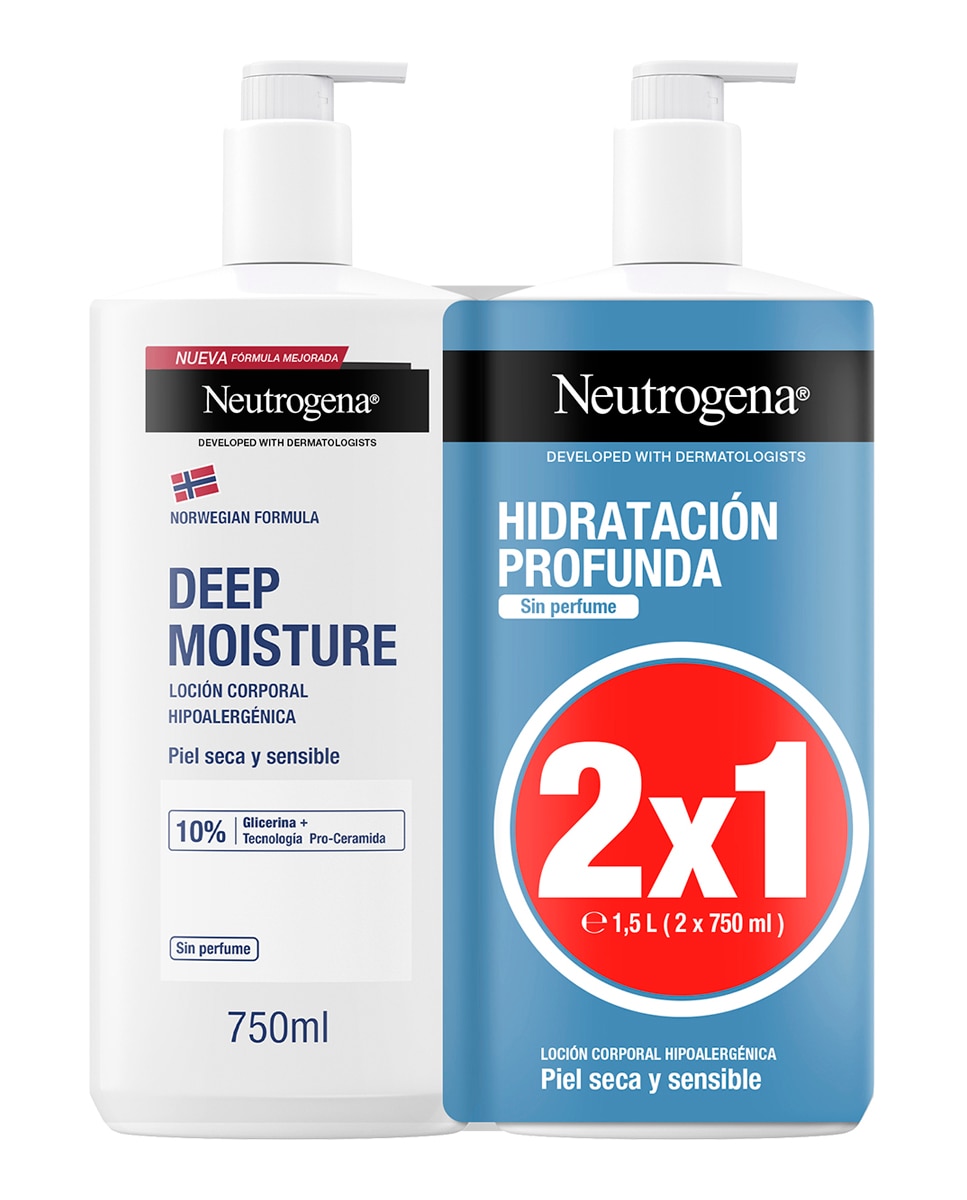 Neutrogena - Loción Hipoalergénica Hidratación Profunda Fórmula Noruega Neutrogena.