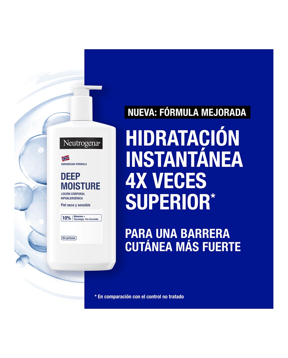 Loción Hipoalergénica Hidratación Profunda Fórmula Noruega Neutrogena 7