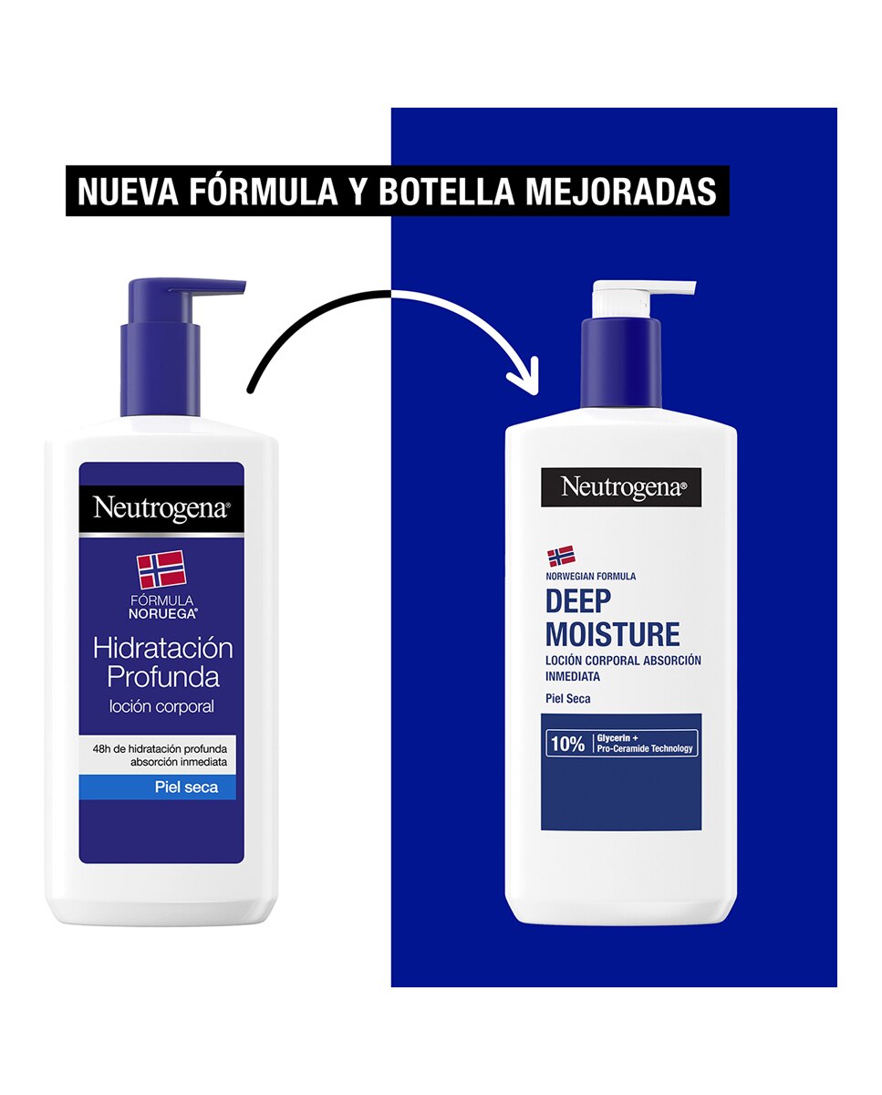 Loción de Absorción Inmediata Hidratación Profunda Fórmula Noruega Neutrogena - 400 ml 2