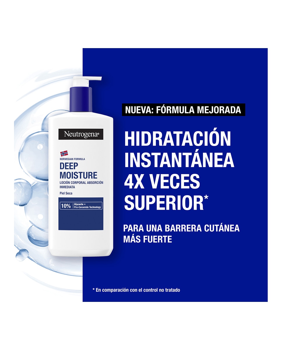Loción de Absorción Inmediata Hidratación Profunda Fórmula Noruega Neutrogena - 400 ml 7