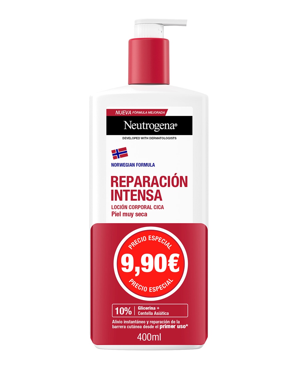 Neutrogena - Loción CICA Reparación Intensa Fórmula Noruega Neutrogena.
