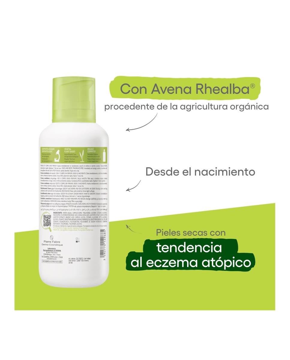 Imagen 2 de Crema Exomega Aderma - 400 ml
