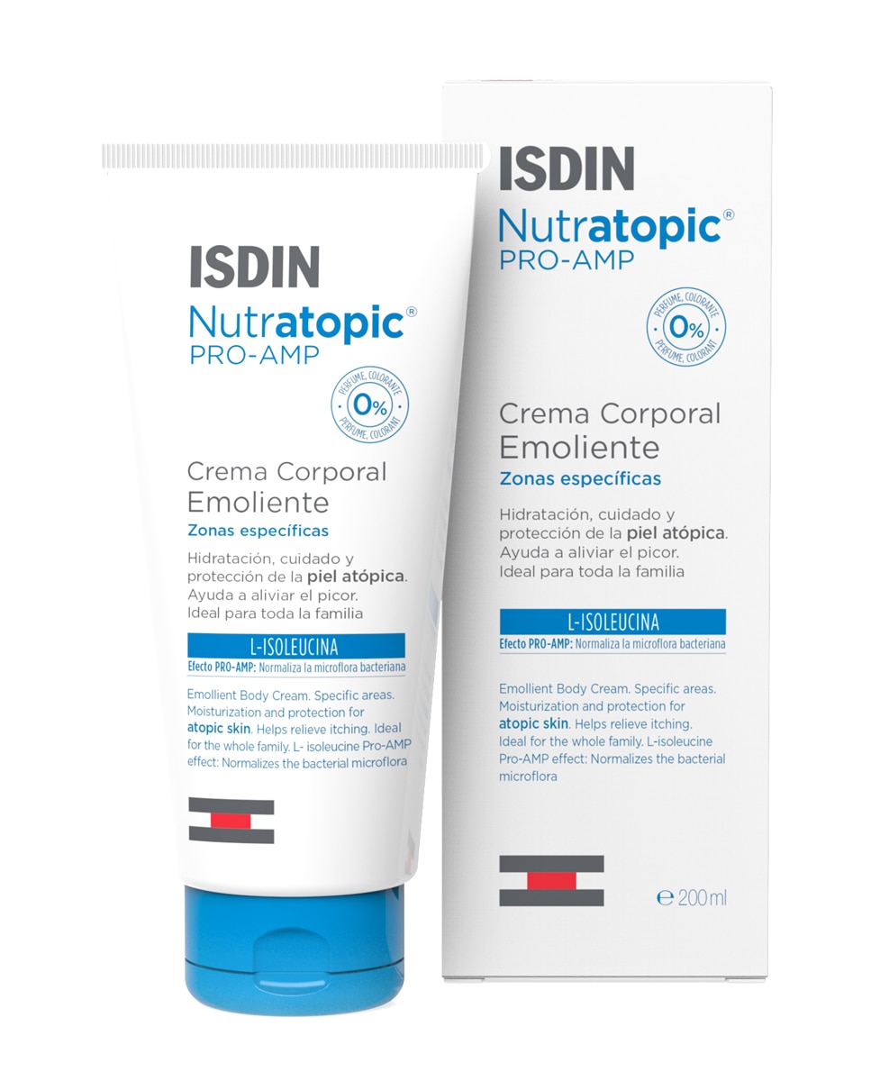 Crema emoliente Piel atópica Nutratopic Pro-AMP Isdin - 200 ml 2