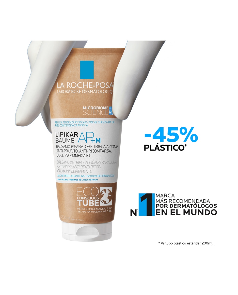 Bálsamo Hidratante Corporal Lipikar Baume AP+M Carton tube Piel Atópica 200 ml La Roche Posay - 200 ml 7