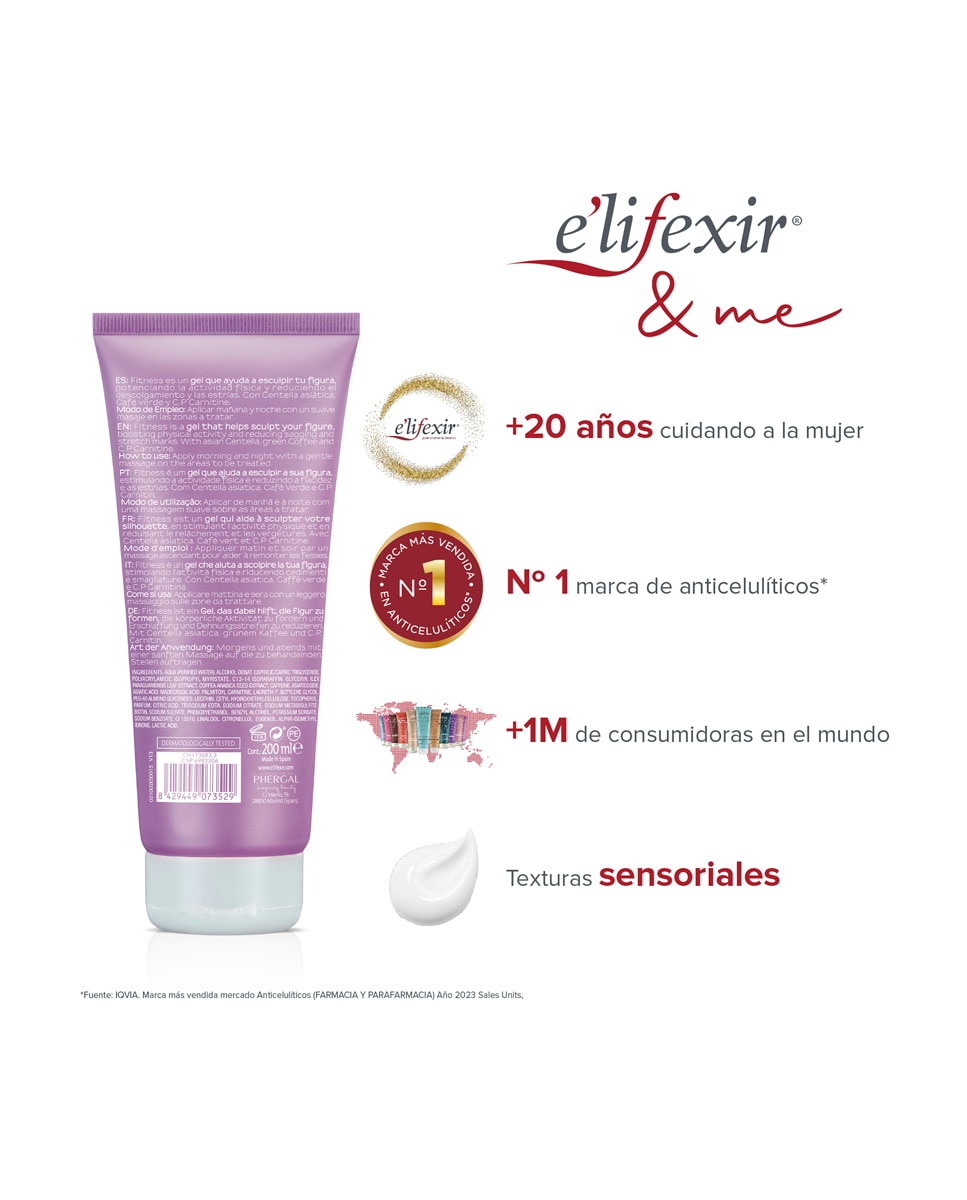 Gel Remodelador Reafirmante Tonificante Elifexir Fitness Elifexir - 200 ml 10