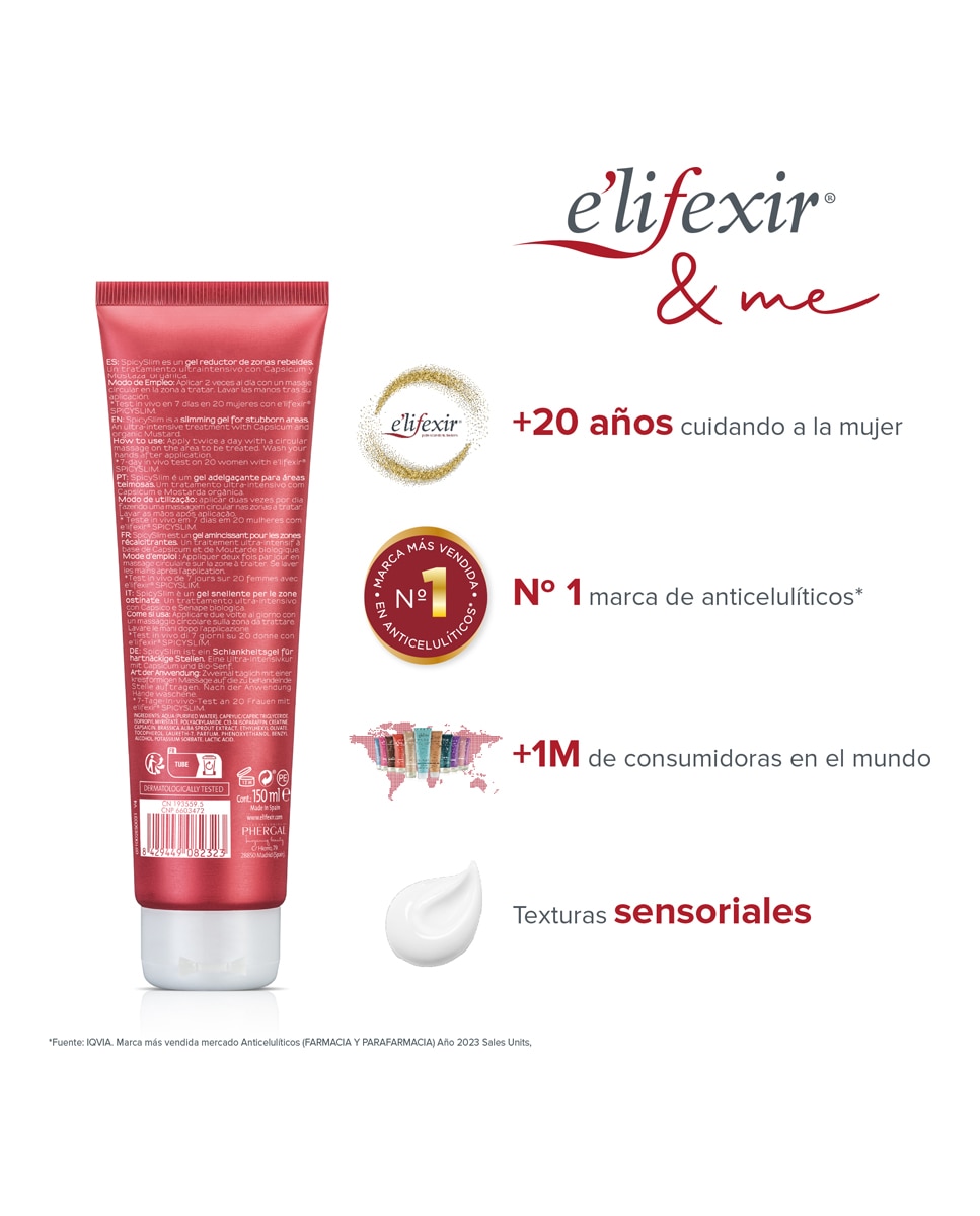 Gel Quemagrasa Ultraintensivo Zonas Rebeldes Elifexir Spicyslim Elifexir - 150 ml 10