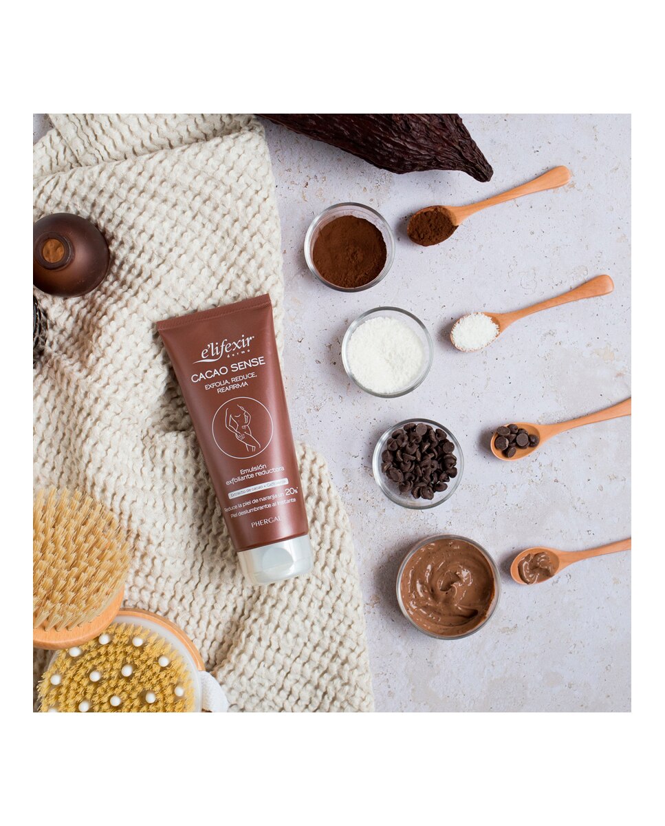 Exfoliante Corporal Reafirmante Elifexir Cacao Sense Elifexir - 200 ml 8