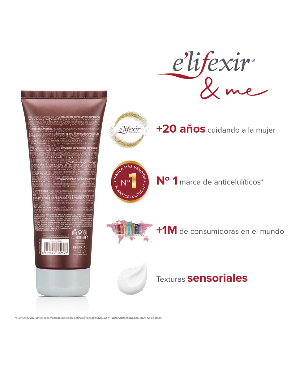 Exfoliante Corporal Reafirmante Elifexir Cacao Sense Elifexir - 200 ml 10
