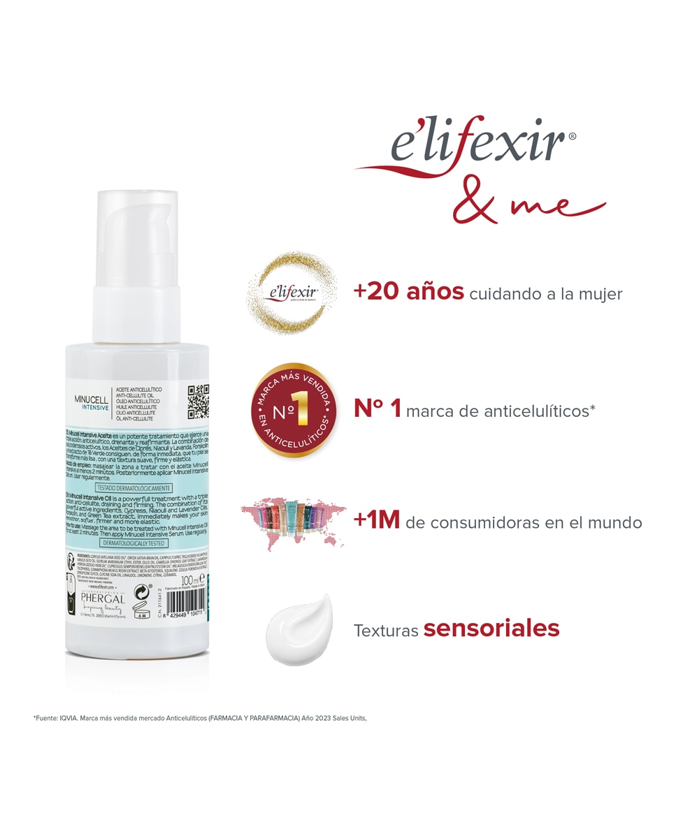 Aceite Anticelulitico Reductor Intensivo Elifexir Minucell Intensive 100 ml Elifexir - 100 ml 11